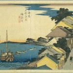 神奈川宿(歌川広重『東海道五十三次』)